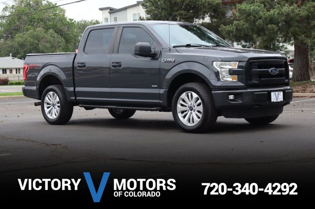 Gray 2016 Ford F-150 Pickup Truck Four-Wheel Drive 6-Speed Automatic