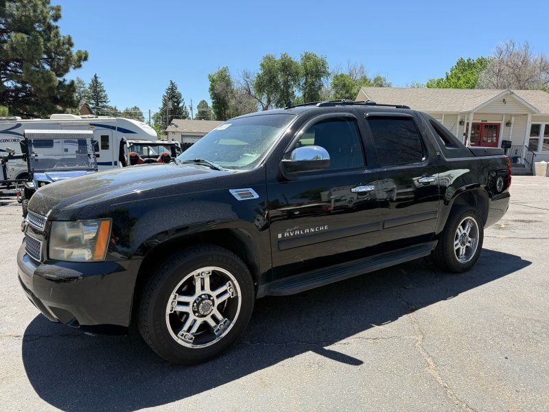 Black 2008 Chevrolet Avalanche Pickup Truck Four-Wheel Drive 4-Speed Automatic