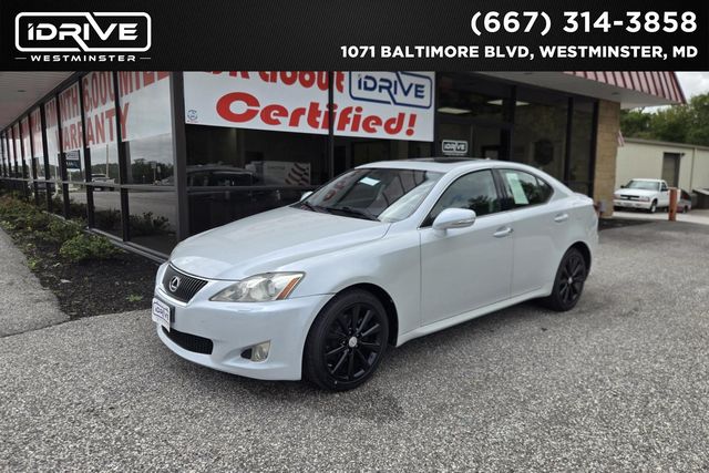 White 2010 Lexus IS Sedan All-Wheel Drive 6-Speed Automatic