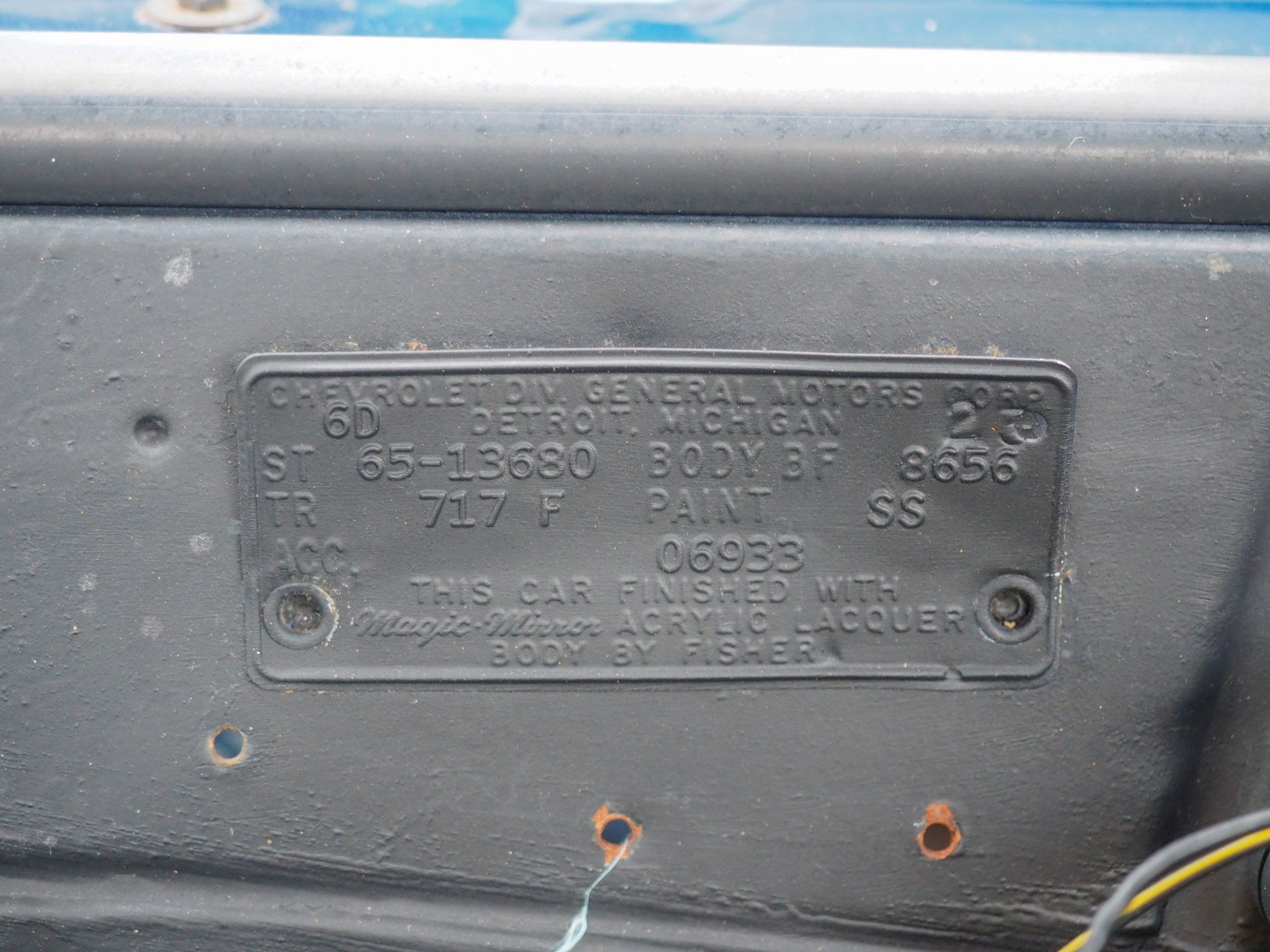 1965 Chevrolet El Camino Blue 
