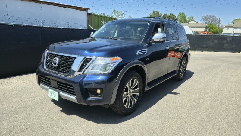 Blue 2018 Nissan Armada SL 4WD SUV / Crossover Four-Wheel Drive 7-Speed Automatic