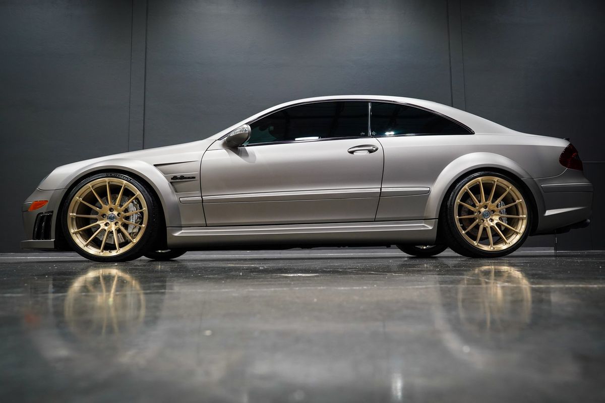Silver 2008 Mercedes-Benz CLK 63 AMG Black Series Limited Edition Coupe Rear-Wheel Drive 7-Speed Automatic