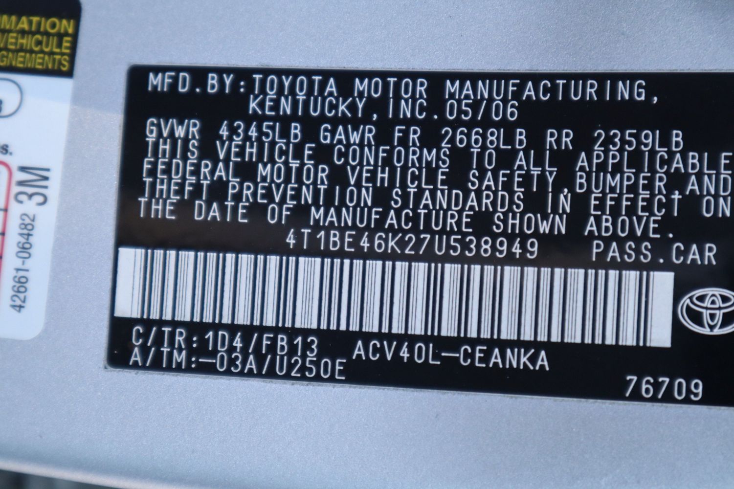 2007 Toyota Camry LE | Victory Motors of Colorado