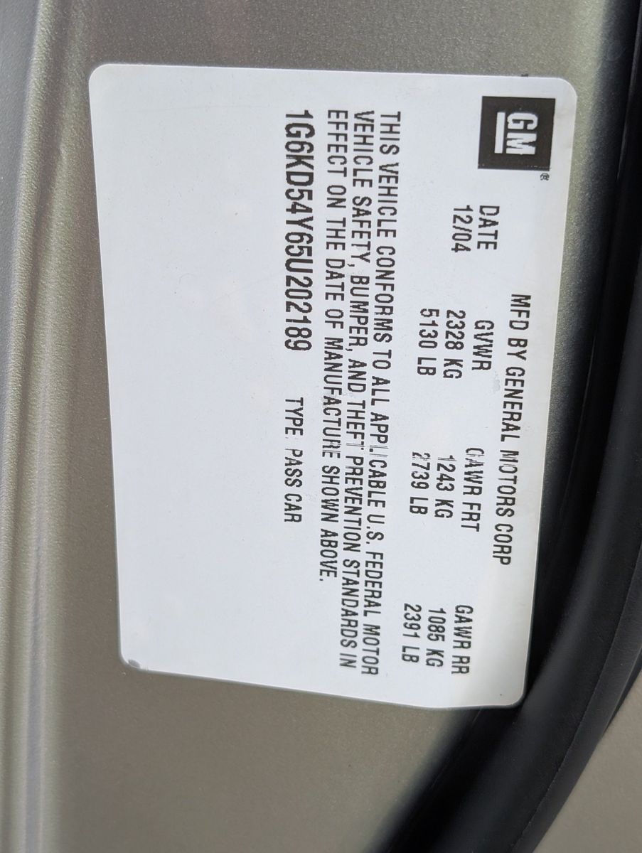 2005 Cadillac DeVille 90