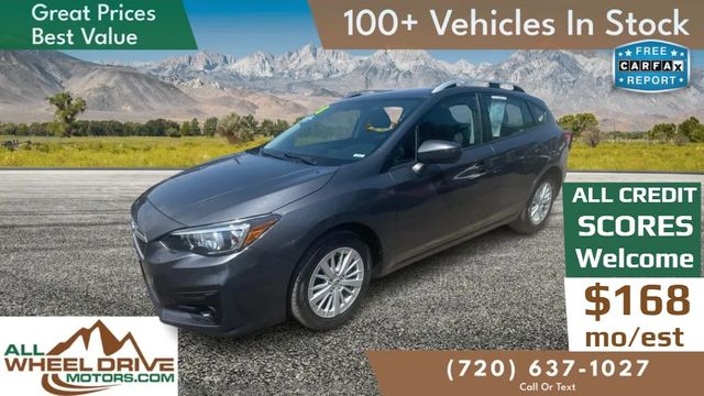 Gray 2018 Subaru Impreza Hatchback All-Wheel Drive 7-Speed CVT
