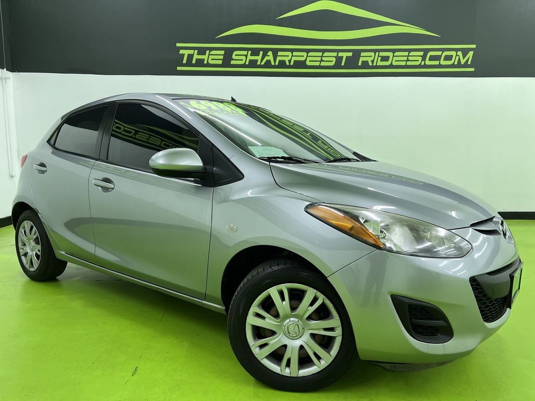 Silver 2012 Mazda MAZDA2 Sport Hatchback Front-Wheel Drive Manual