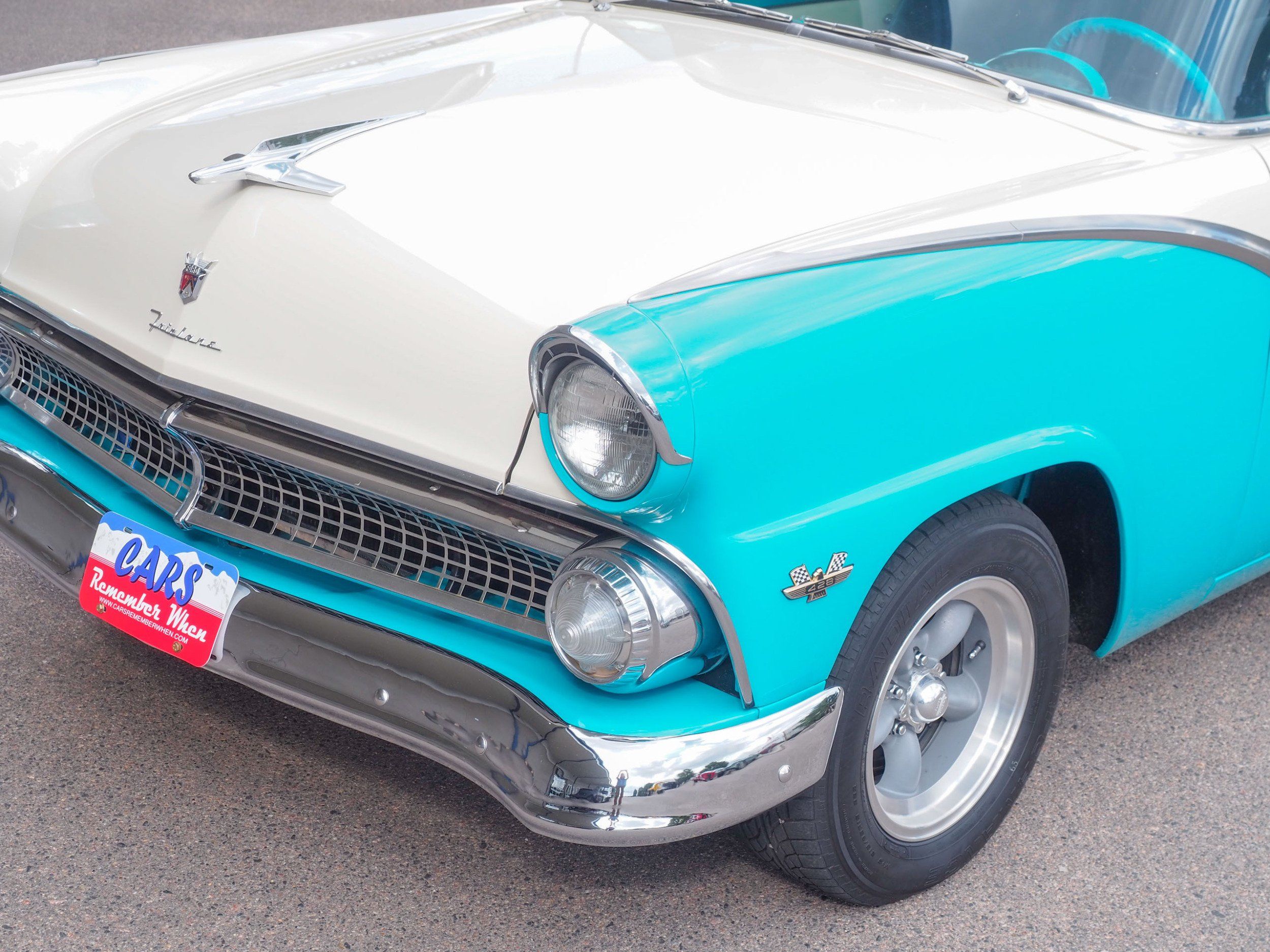 1955 Ford Fairlane Teal Coupe