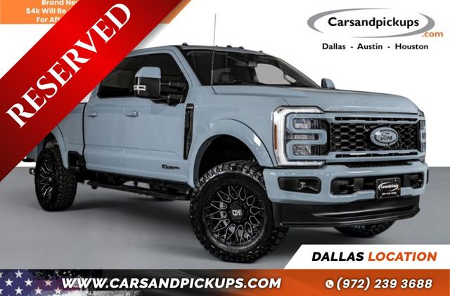 Gray 2024 Ford F-250 Super Duty Pickup Truck Four-Wheel Drive Automatic