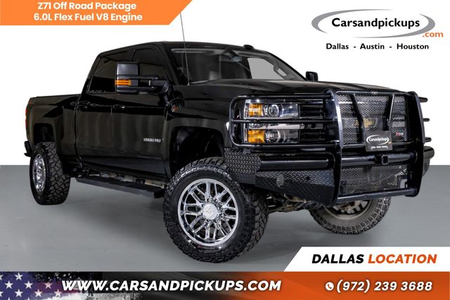 Black 2016 Chevrolet Silverado 2500HD LT Crew Cab 4WD Pickup Truck Four-Wheel Drive 6-Speed Automatic