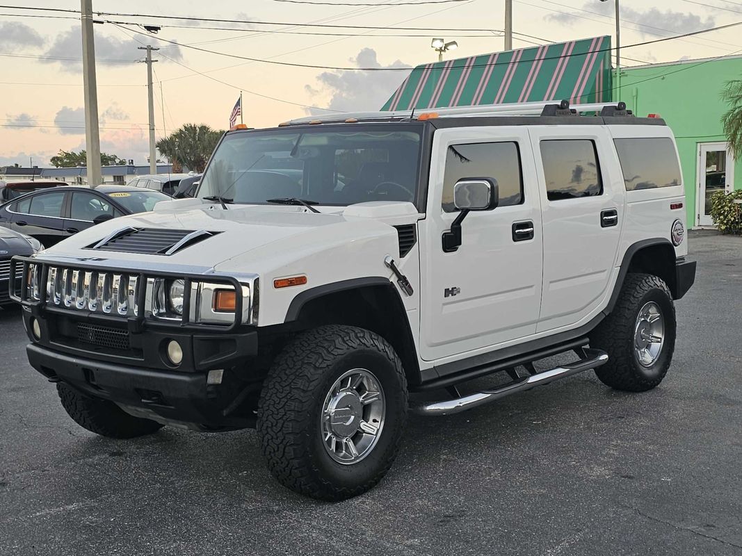 White 2005 Hummer H2 SUV / Crossover 4-Speed Automatic