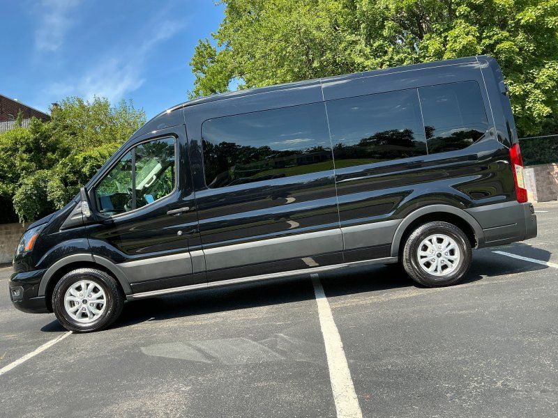 Black 2025 Ford Transit Passenger Van Rear-Wheel Drive Automatic