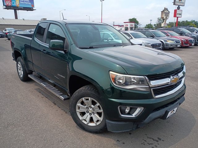 Green 2015 Chevrolet Colorado Pickup Truck Four-Wheel Drive 6-Speed Automatic