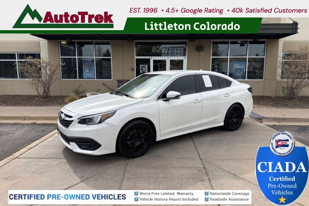 White 2021 Subaru Legacy Premium AWD Sedan All-Wheel Drive 8-Speed CVT