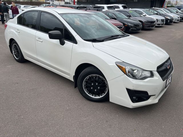 White 2015 Subaru Impreza 2.0i Sedan All-Wheel Drive 6-Speed CVT