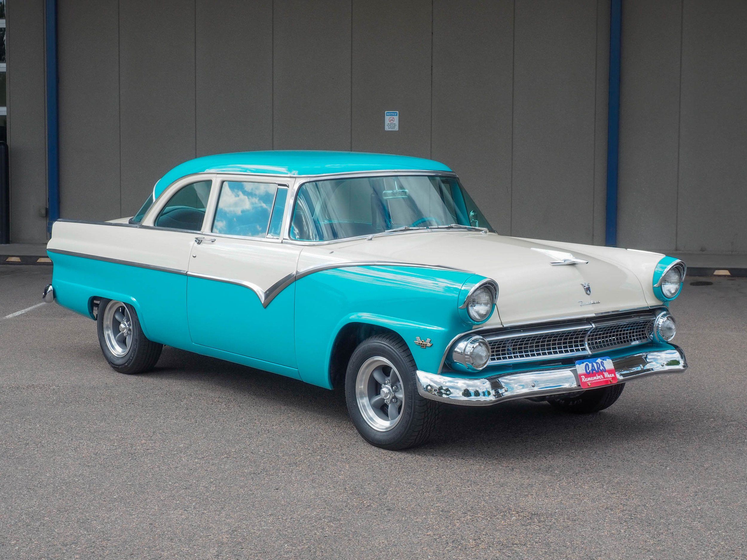 1955 Ford Fairlane Teal Coupe