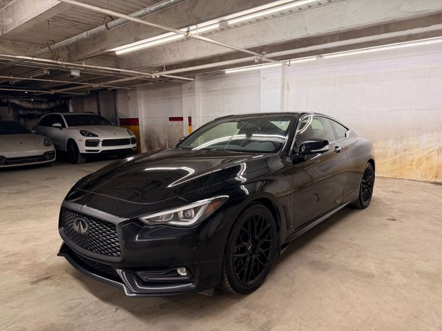 Black 2017 INFINITI Q60 Coupe All-Wheel Drive 7-Speed Automatic