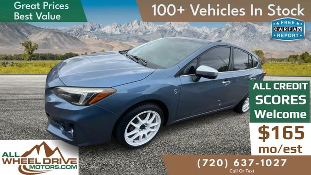 Blue 2018 Subaru Impreza Hatchback All-Wheel Drive 7-Speed CVT