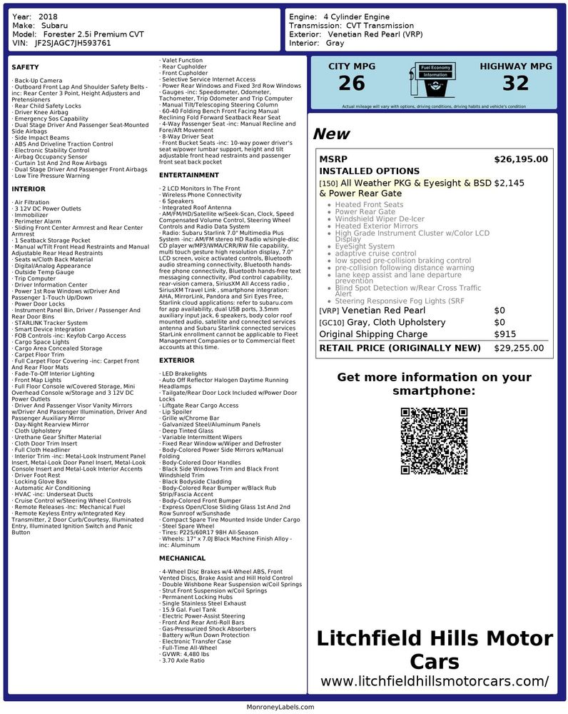 2018 Subaru Forester Premium's photo