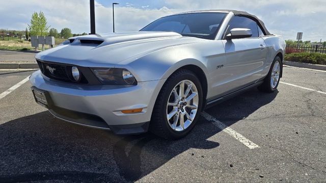 Silver 2011 Ford Mustang GT Premium Convertible RWD Convertible Rear-Wheel Drive 6-Speed Manual