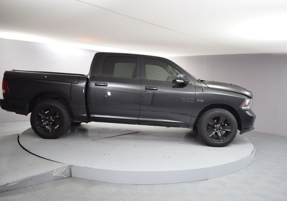 Black 2017 RAM 1500 Pickup Truck Four-Wheel Drive 8-Speed Automatic