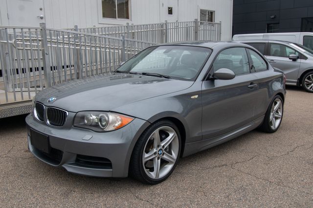 Silver 2009 BMW 1 Series Coupe Rear-Wheel Drive 6-Speed Automatic
