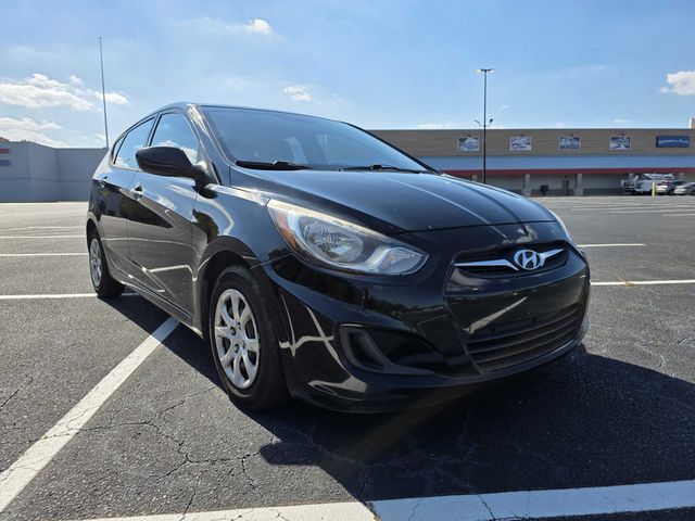 Black 2013 Hyundai Accent Hatchback Front-Wheel Drive 6-Speed Automatic