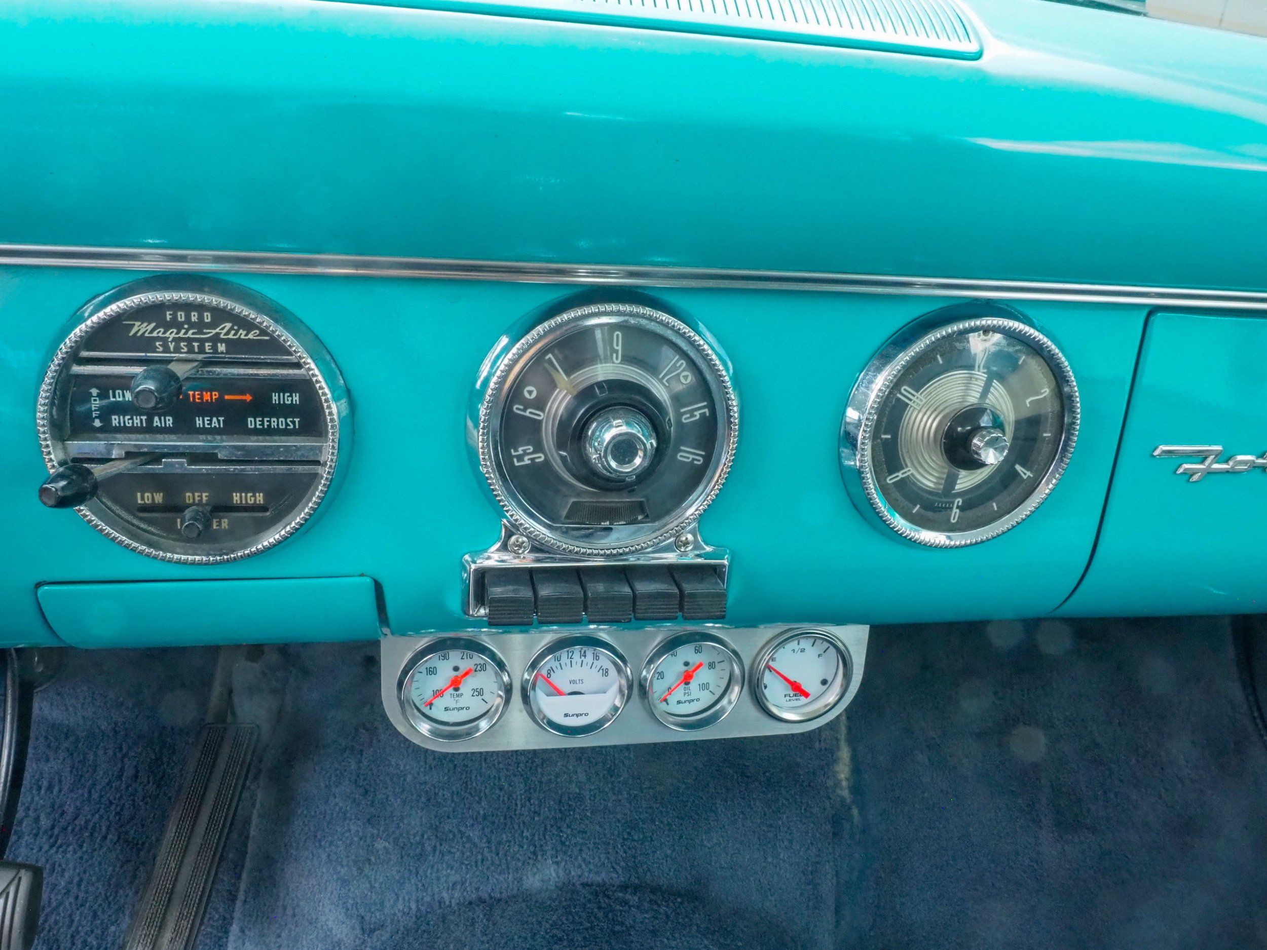 1955 Ford Fairlane Teal Coupe