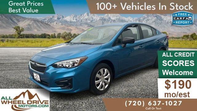 Blue 2018 Subaru Impreza 2.0i Sedan AWD Sedan All-Wheel Drive 7-Speed CVT