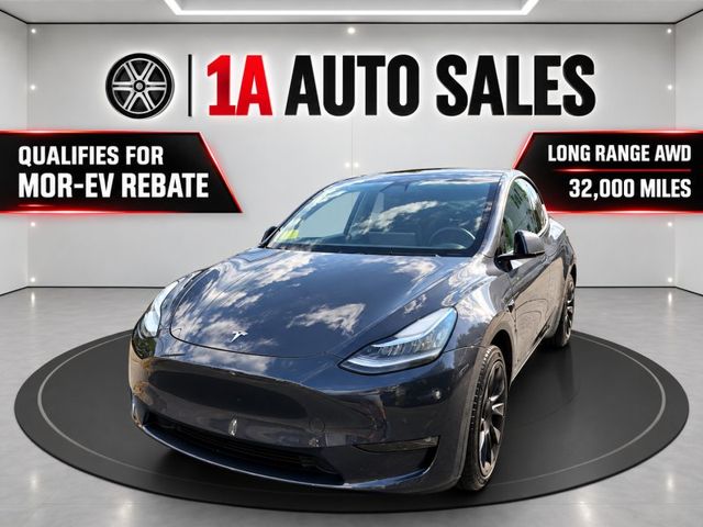 Silver 2021 Tesla Model Y SUV / Crossover All-Wheel Drive Automatic