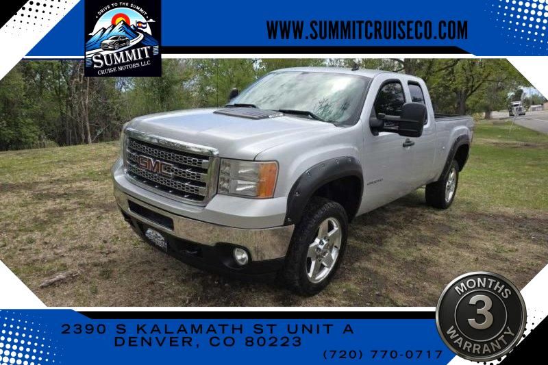 Silver 2013 GMC Sierra 2500HD Pickup Truck Four-Wheel Drive 6-Speed Automatic