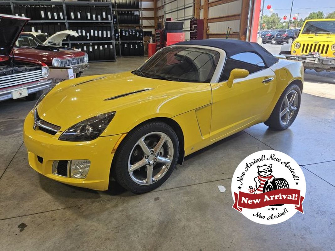 Yellow 2008 Saturn Sky Convertible Rear-Wheel Drive 5-Speed Automatic