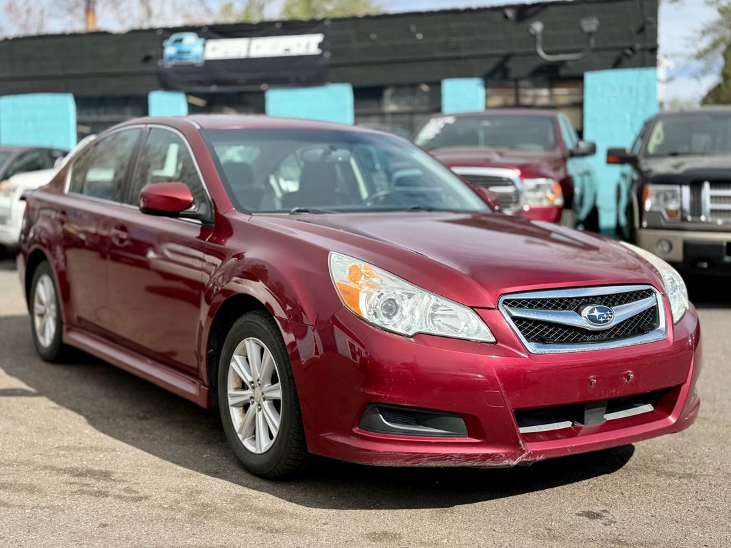 Red 2011 Subaru Legacy 2.5i Premium AWD Sedan All-Wheel Drive 6-Speed CVT
