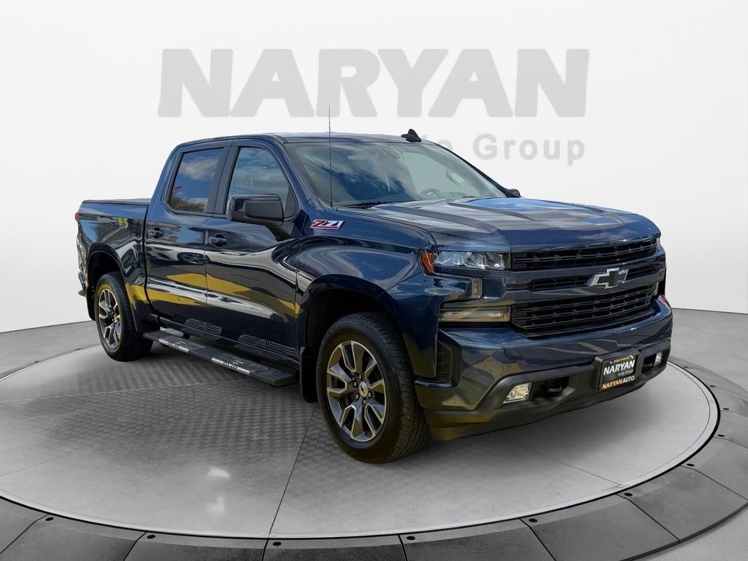 Blue 2020 Chevrolet Silverado 1500 RST Crew Cab 4WD Pickup Truck Four-Wheel Drive 8-Speed Automatic