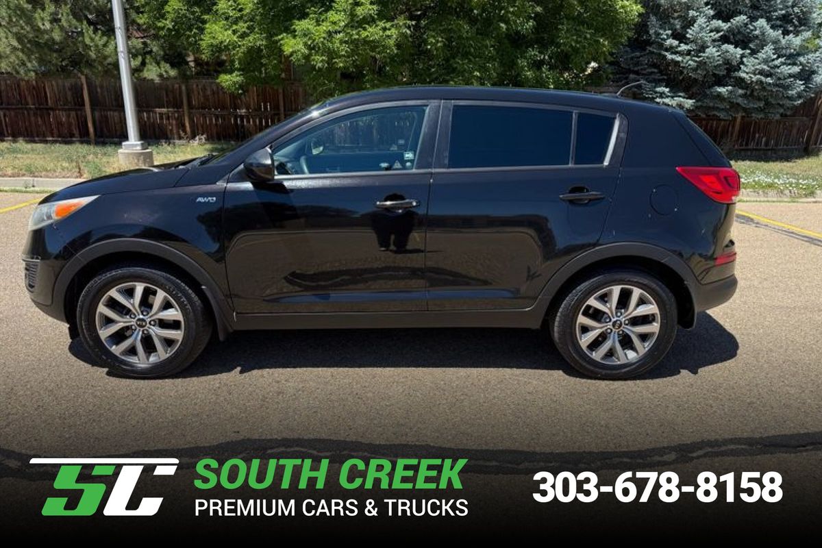 Black 2014 Kia Sportage SUV / Crossover All-Wheel Drive 6-Speed Automatic