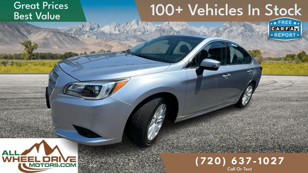 Silver 2016 Subaru Legacy Sedan All-Wheel Drive 6-Speed CVT