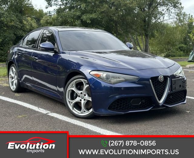Blue 2019 Alfa Romeo Giulia Sedan All-Wheel Drive 8-Speed Automatic