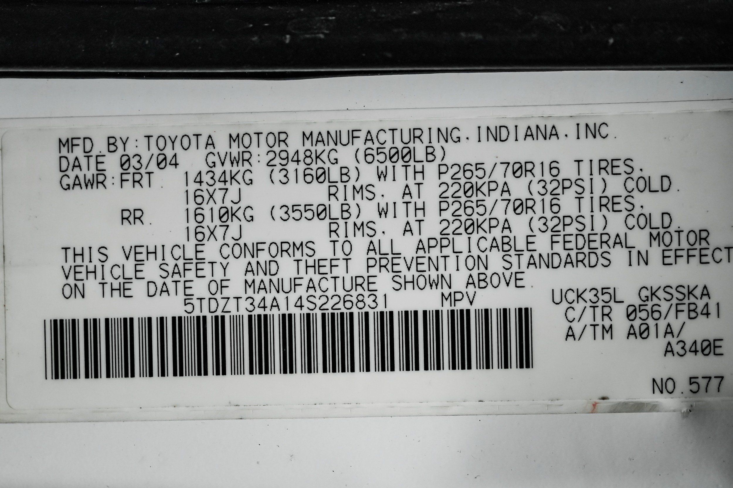 2004 Toyota Sequoia SR5 - Photo 56