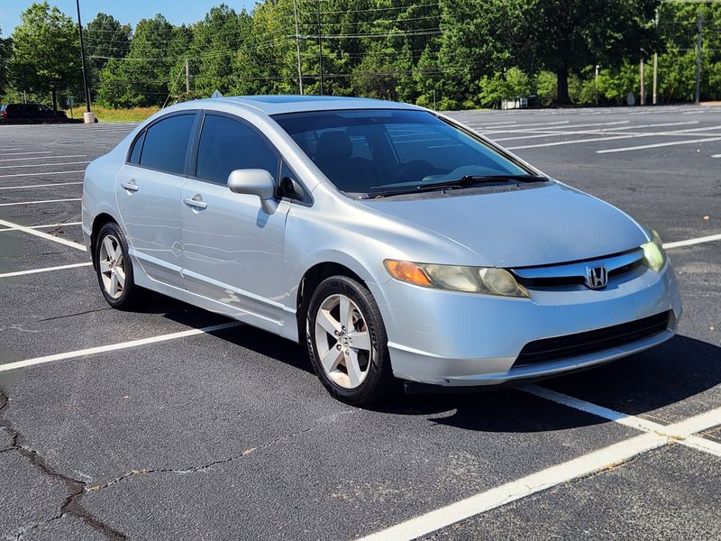 Silver 2008 Honda Civic Sedan Front-Wheel Drive 
