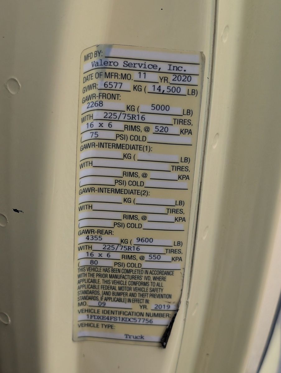 2019 Ford E-Series Chassis 93