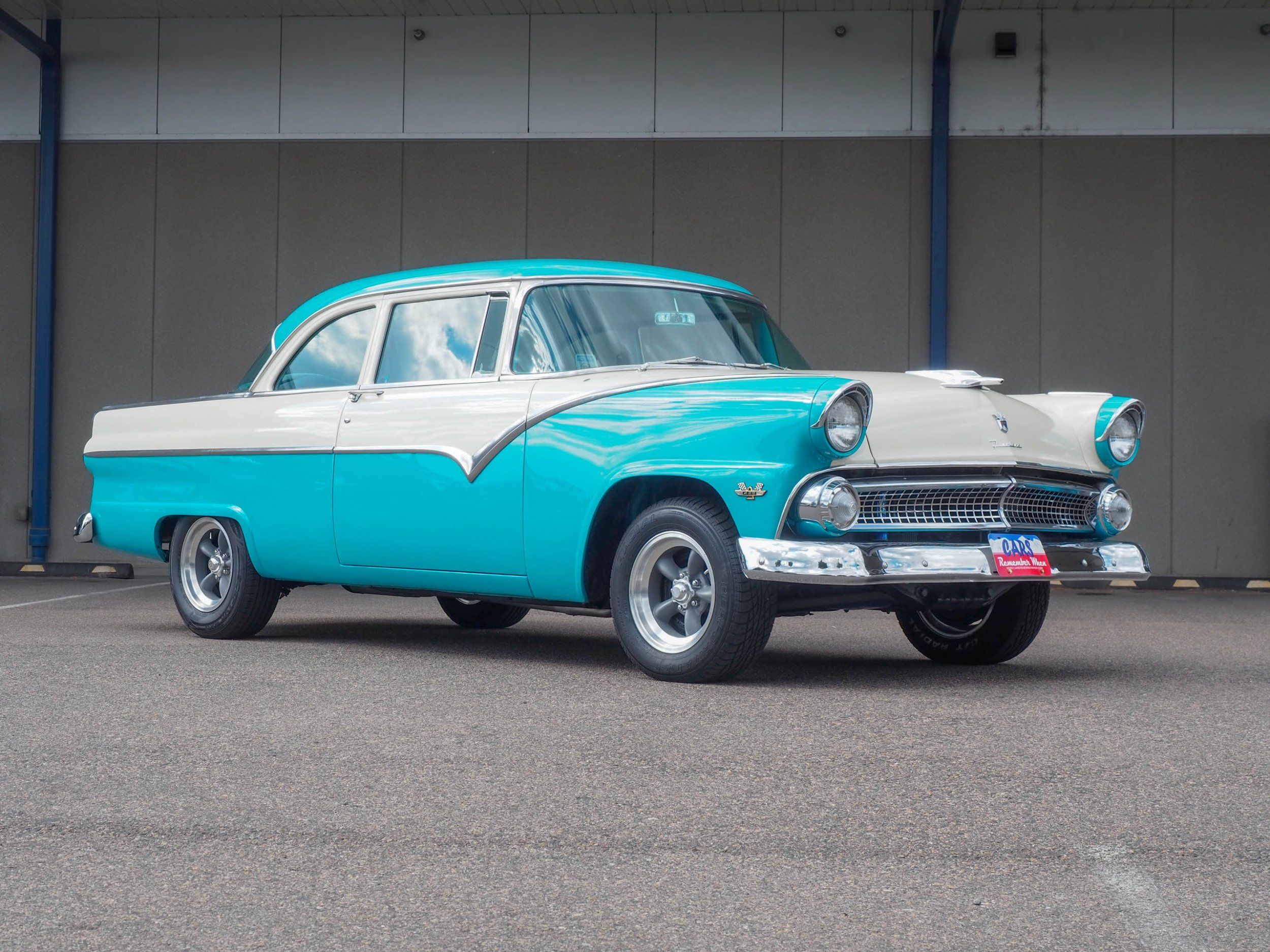 1955 Ford Fairlane Teal Coupe