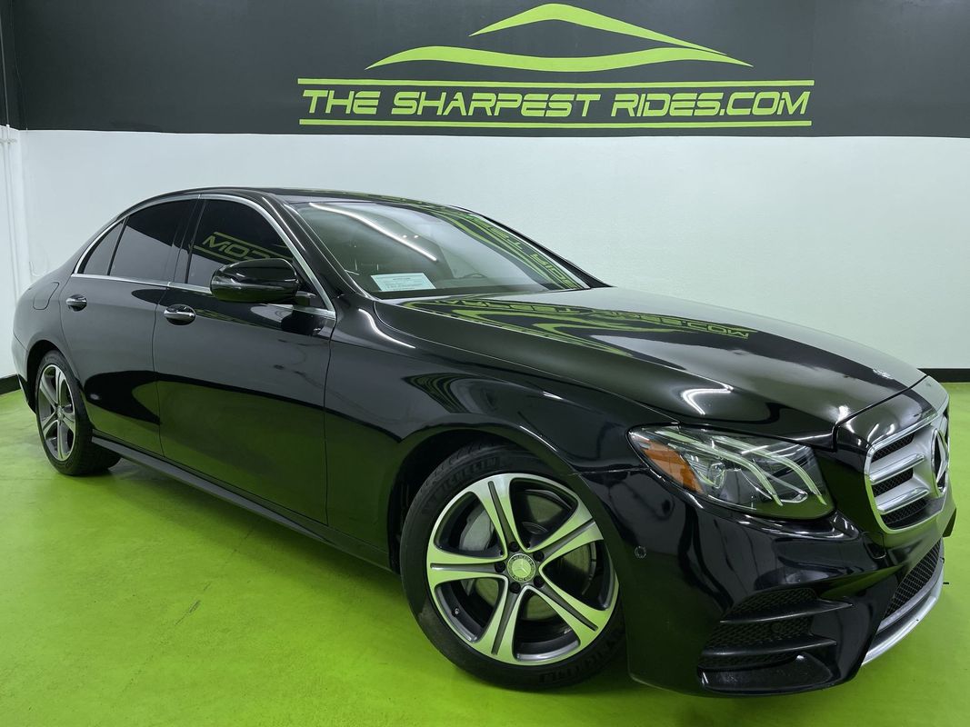 Black 2017 Mercedes-Benz E-Class E 300 Sedan Rear-Wheel Drive Automatic