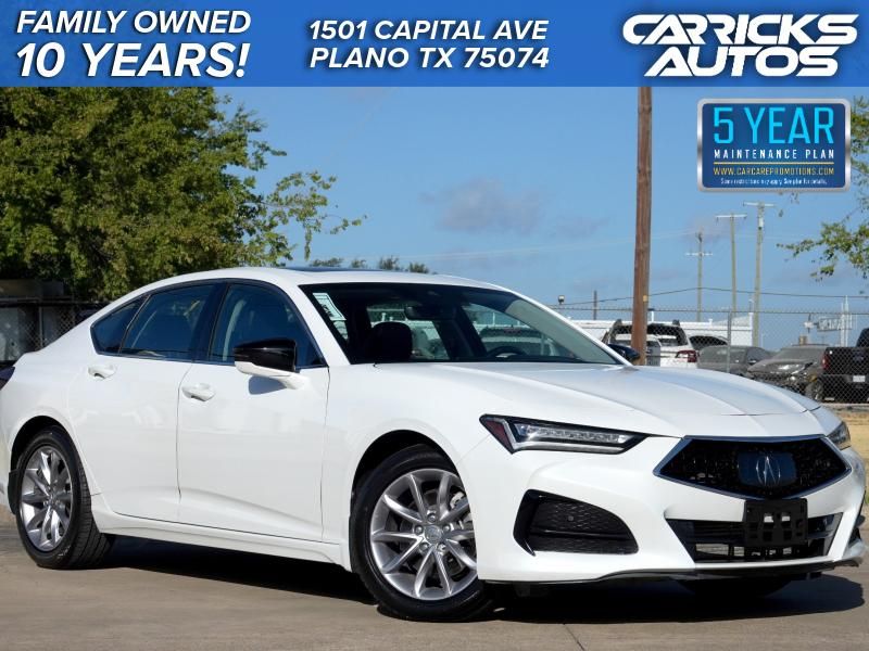 White 2022 Acura TLX Sedan Front-Wheel Drive Automatic