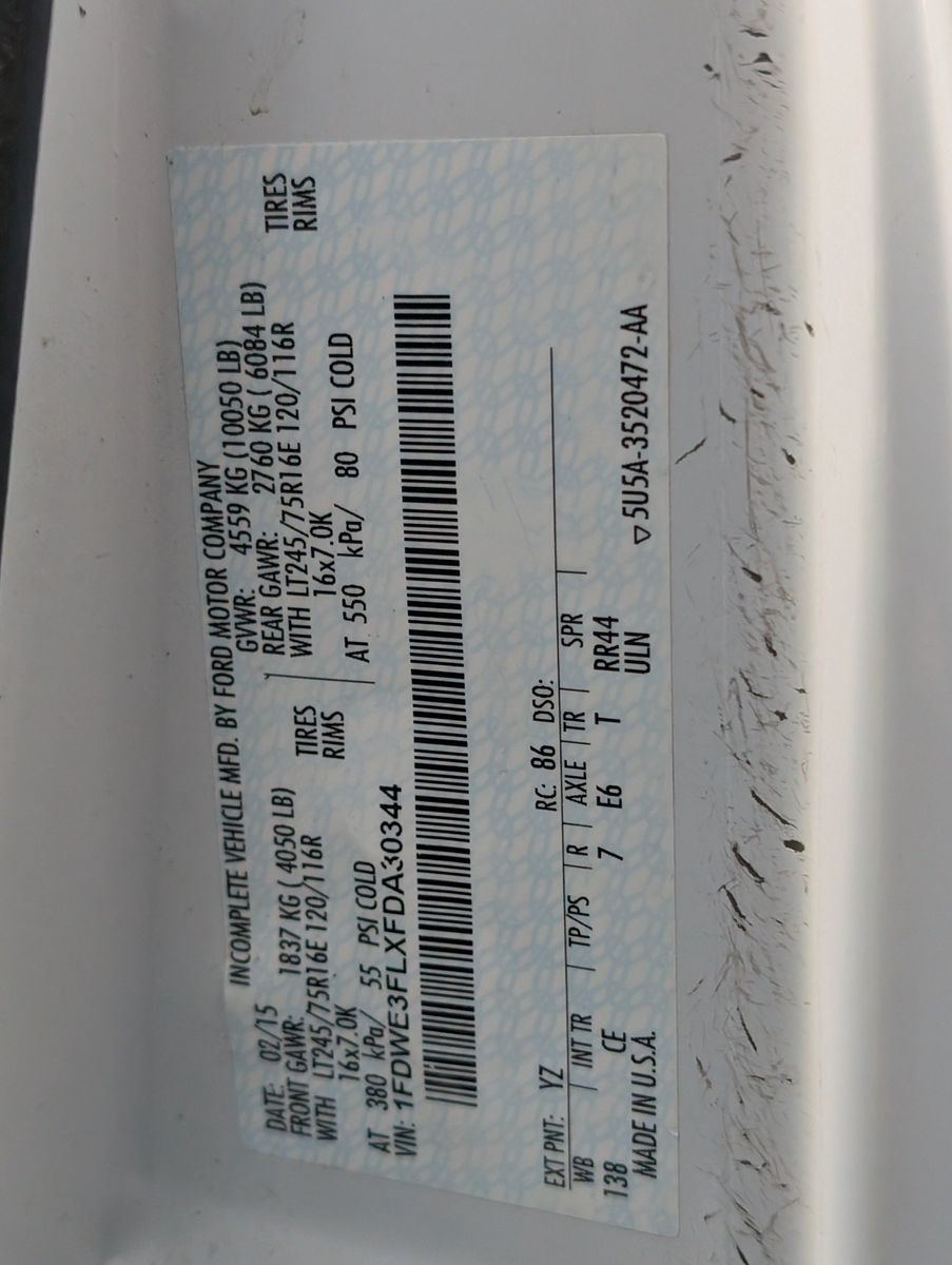 2015 Ford E-Series 85