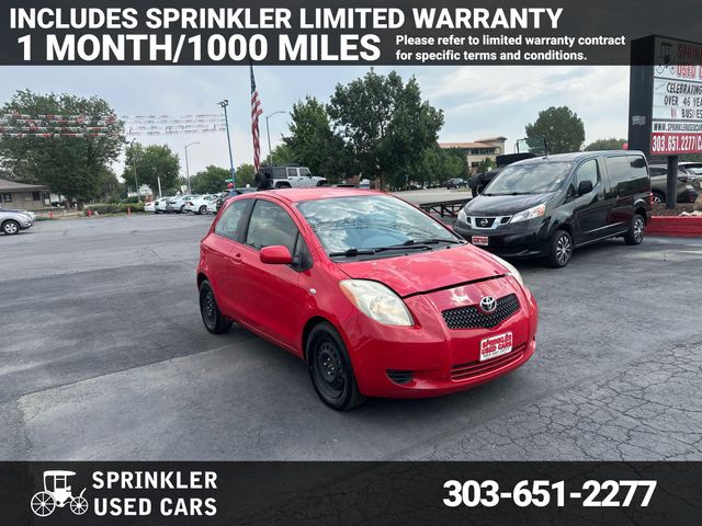 Red 2007 Toyota Yaris Front-Wheel Drive 5-Speed Manual