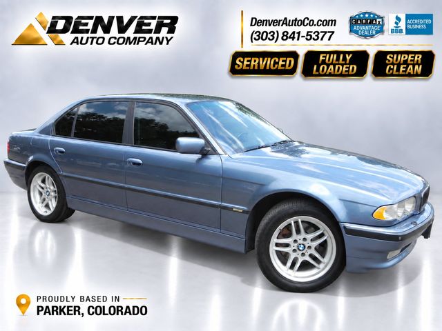 Blue 2001 BMW 7 Series Sedan Rear-Wheel Drive 5-Speed Automatic