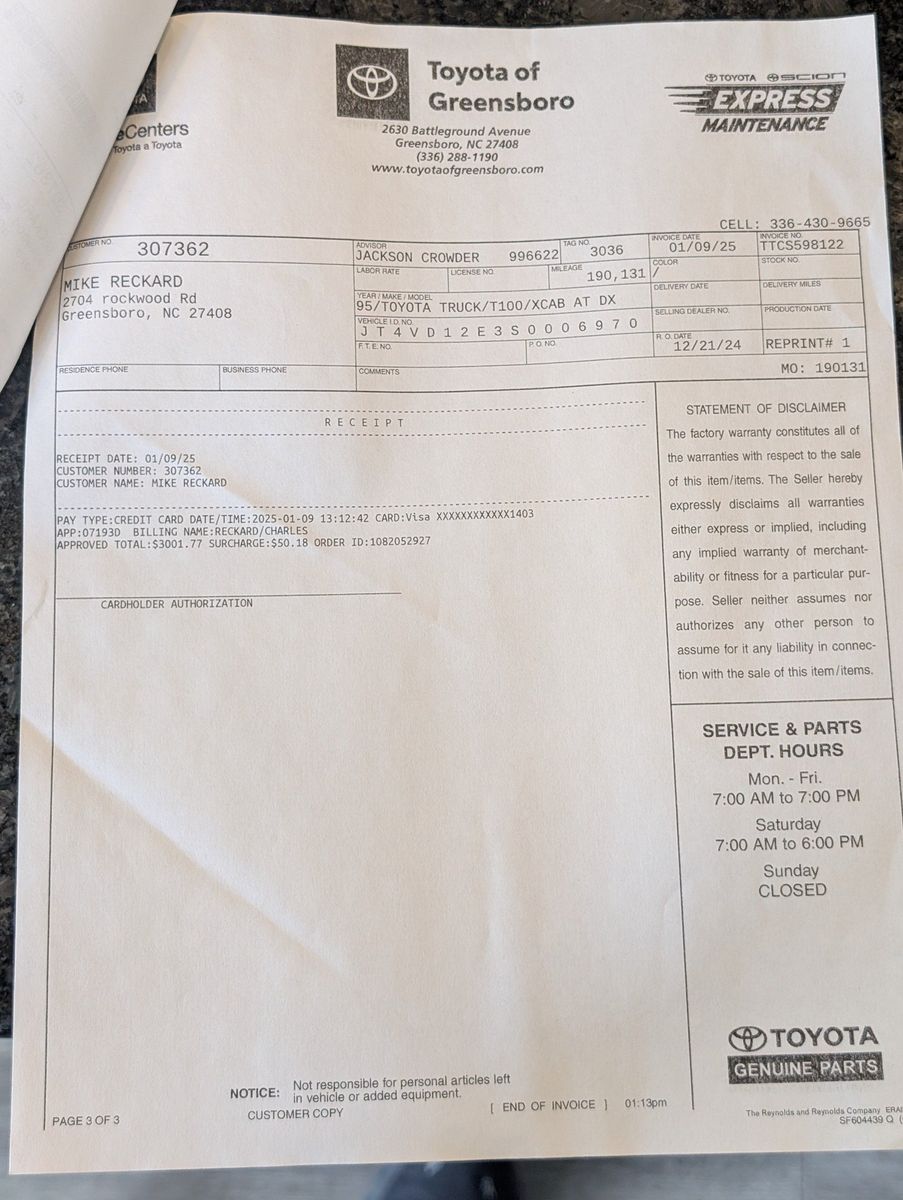 1995 Toyota T100 223