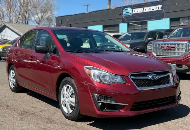 Red 2016 Subaru Impreza 2.0i Sedan AWD Sedan All-Wheel Drive 6-Speed CVT