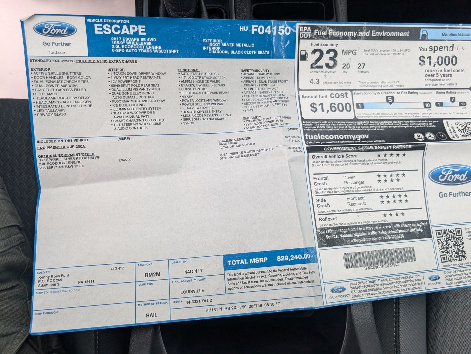 2017 Ford Escape 46