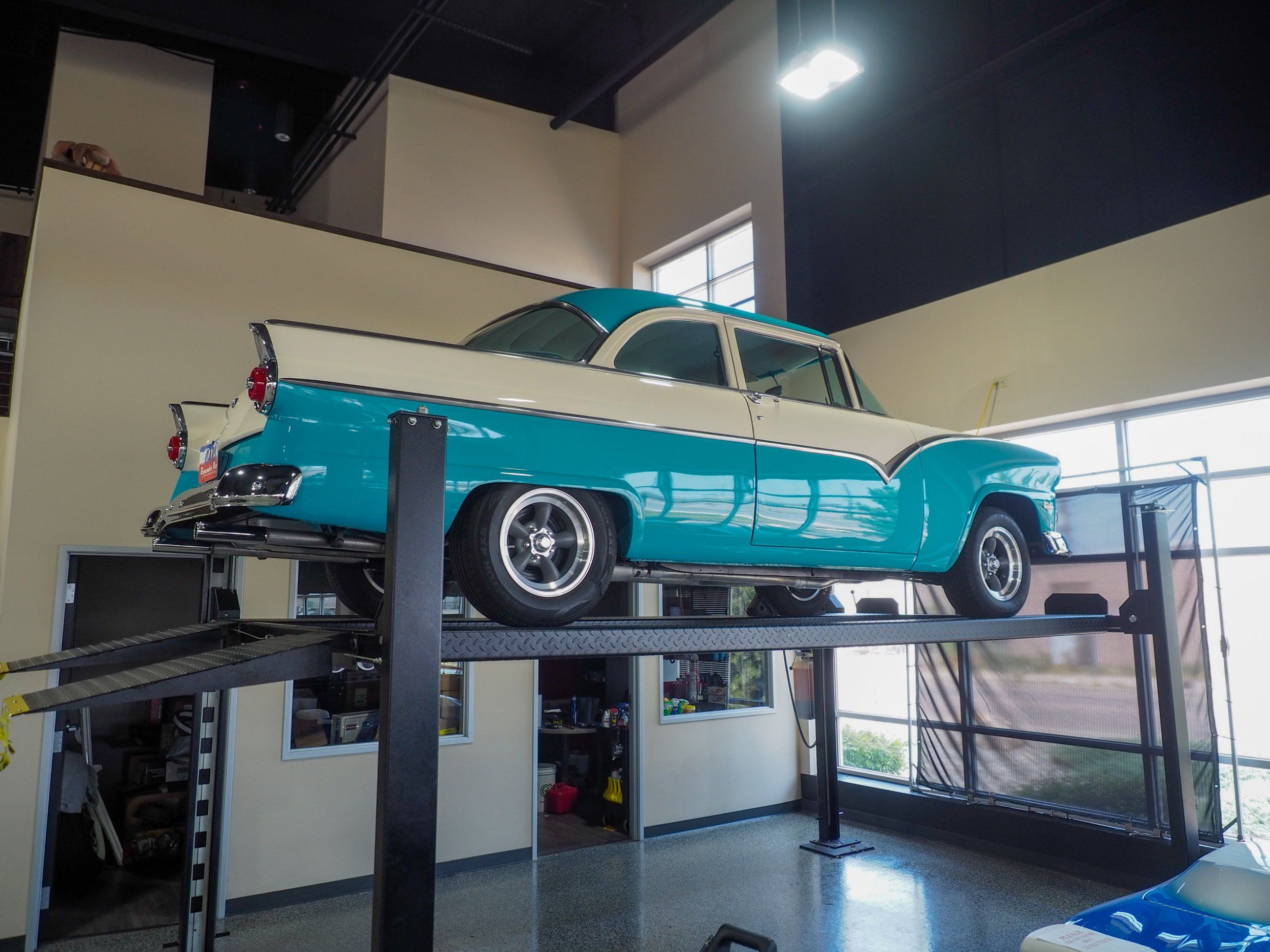 1955 Ford Fairlane Teal Coupe