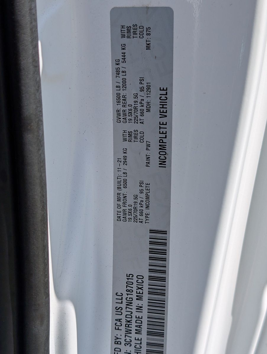 2022 Ram 4500 16' Box Truck 58